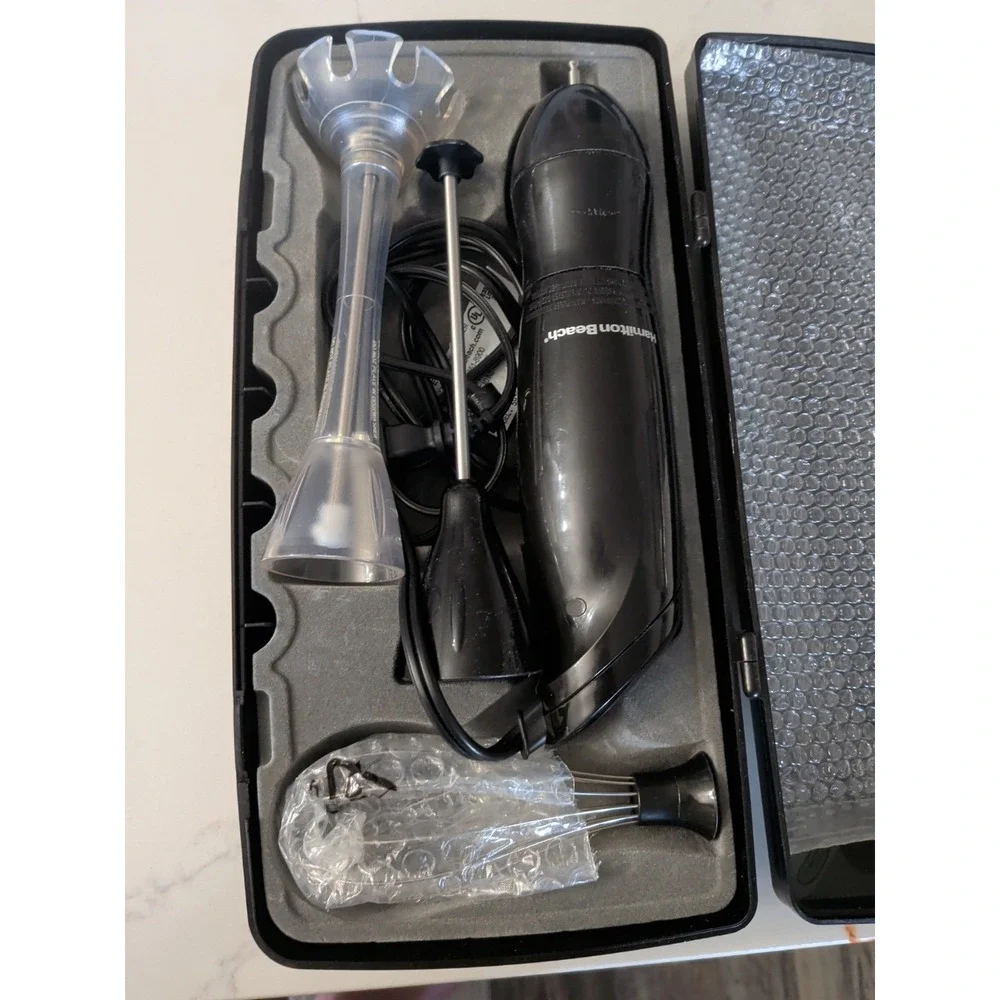 Hamilton Beach 2 Speed Hand Blender W/ 3 Attachments Black
